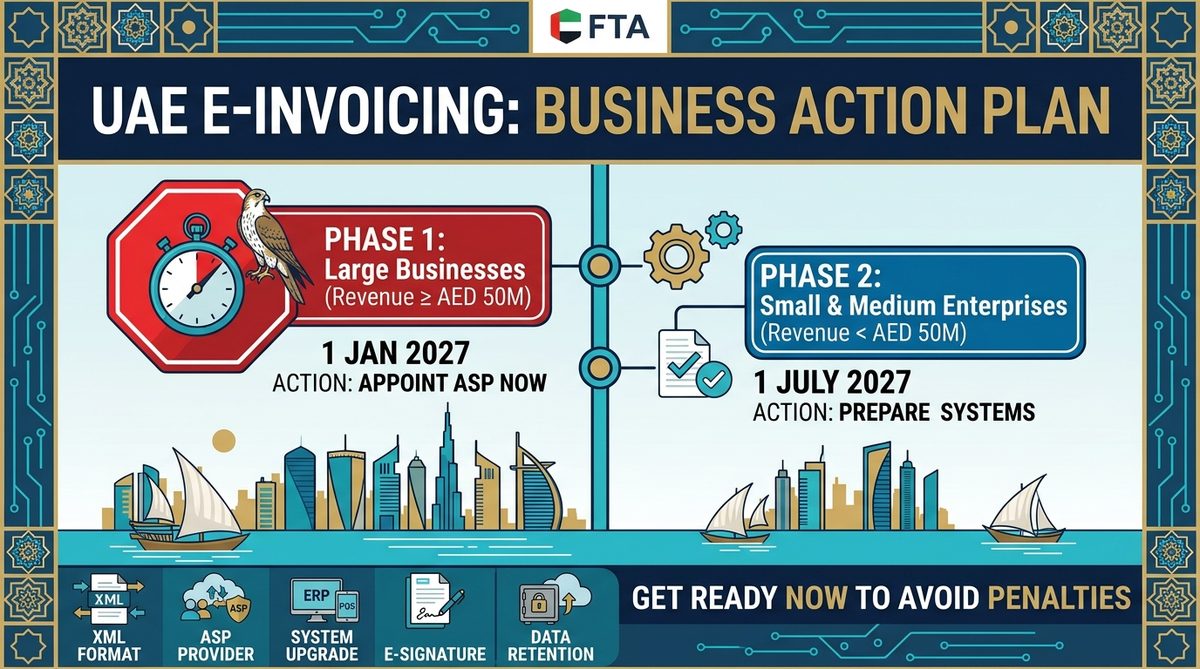 UAE eInvoicing business action plan and deadlines