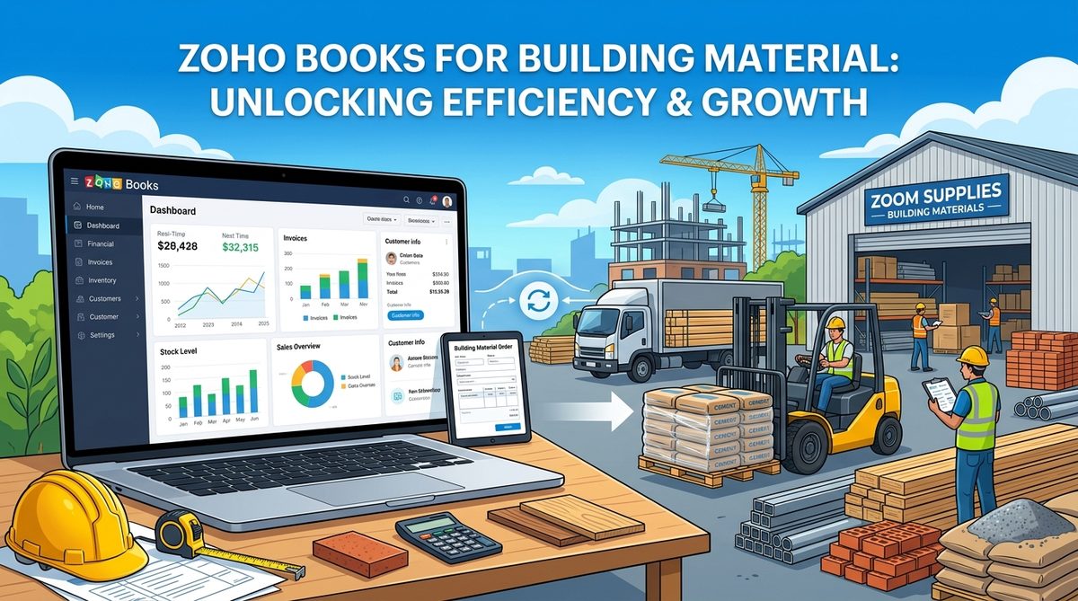Zoho Books for building material trading — unlocking efficiency and growth